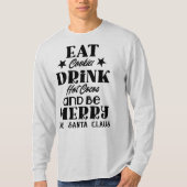 Eet koekjes drink warme cacao Mannen hoes T-shirt (Voorkant)