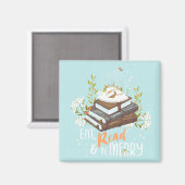 Eet Lees en wees Merry 2 Magneet (Voorkant / Achterkant)