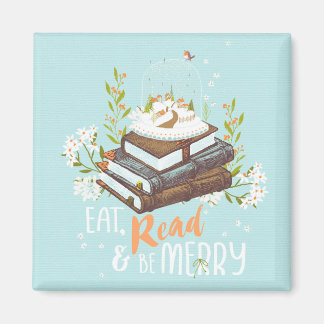 Eet Lees en wees Merry 2 Magneet