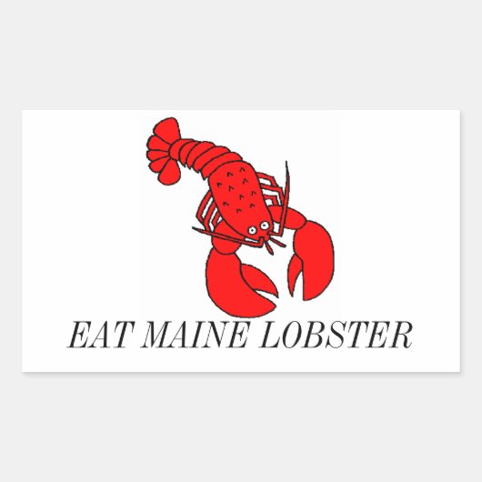 Eet Maine Lobster Stickers (Voorkant)