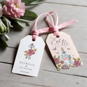 Eet me! Alice in Wonderland Tea Cup & Macaron Cadeaulabel