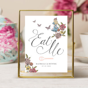 Eet me Alice in Wonderland Tea Party Poster