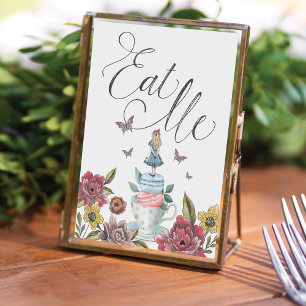 Eet me Alice in Wonderland Tea Party Poster
