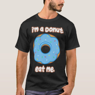 Eet me Donut regenboogverjaardagsvoedsel T-shirt