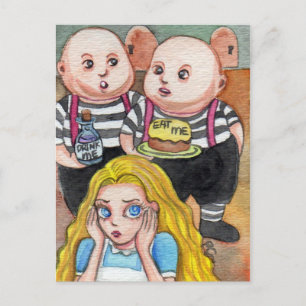 Eet me en drink me. briefkaart