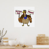 Eet meer eend - pratend Turkije Poster (Keuken)