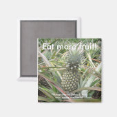 Eet meer fruit! ananasmagneet magneet (Voorkant / Achterkant)
