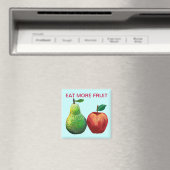 Eet meer fruit - appel en peer magneet (Insitu (Vaatwasser))