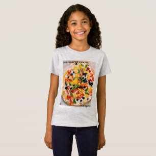 Eet meer fruit koekjes pizza t-shirt