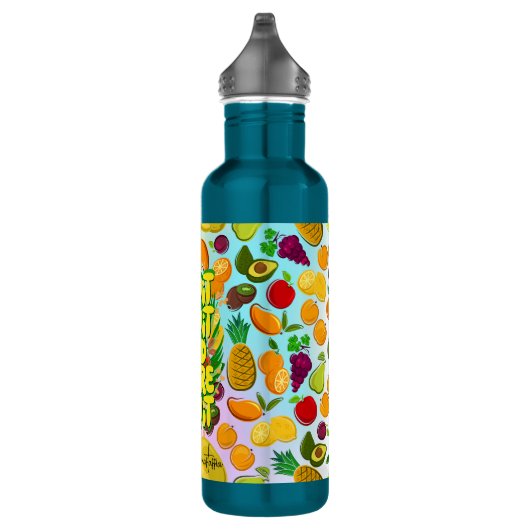 Eet meer fruit | motivatie gezonde levensmiddelen waterfles (Rechts)