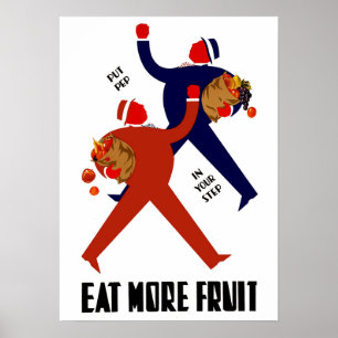 Eet meer fruit poster