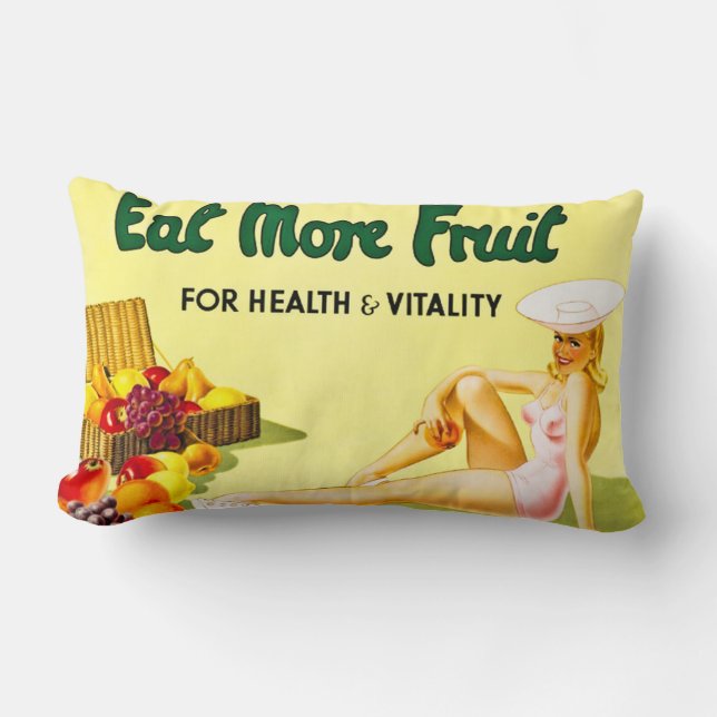 Eet meer fruit voor gezondheid en vitaliteit  kussen (Voorkant)