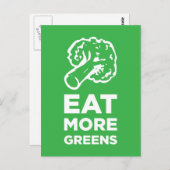Eet meer groenen briefkaart (Voorkant / Achterkant)