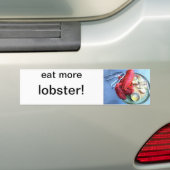 eet meer kreeft sticker (Op auto)