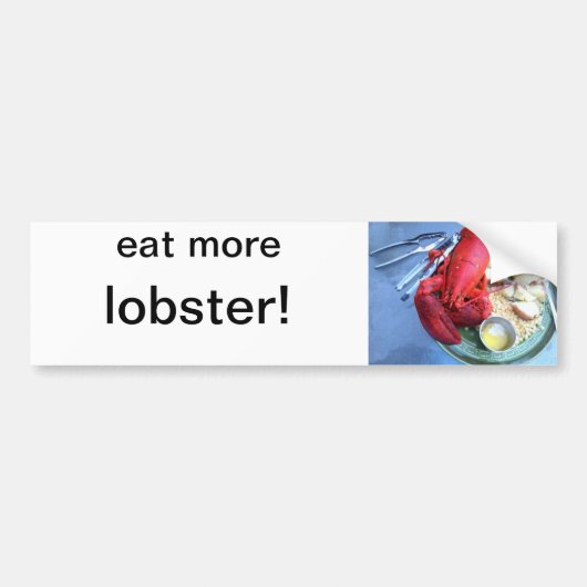 eet meer kreeft sticker (Voorkant)