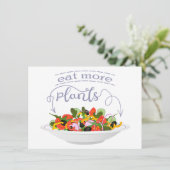 Eet meer planten frisse salade motivatie beletteri (Staand voorkant)