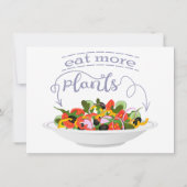 Eet meer planten frisse salade motivatie beletteri (Achterkant)