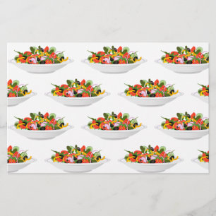 Eet meer planten frisse salade motivatie beletteri briefpapier
