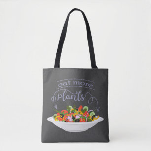 Eet meer planten frisse salade motivatie beletteri draagtas
