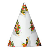 Eet meer planten frisse salade motivatie beletteri feesthoedjes (Achterkant)