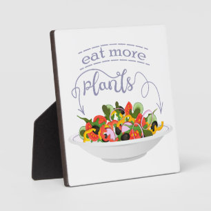 Eet meer planten frisse salade motivatie beletteri fotoplaat