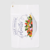 Eet meer planten frisse salade motivatie beletteri golfhanddoek (Voorkant)
