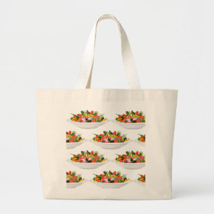 Eet meer planten frisse salade motivatie beletteri grote tote bag