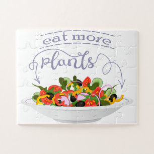 Eet meer planten frisse salade motivatie beletteri legpuzzel