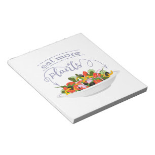 Eet meer planten frisse salade motivatie beletteri notitieblok