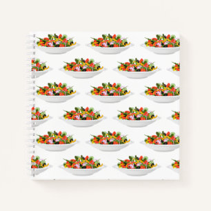 Eet meer planten frisse salade motivatie beletteri notitieboek