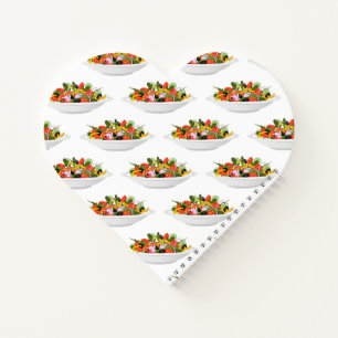 Eet meer planten frisse salade motivatie beletteri notitieboek