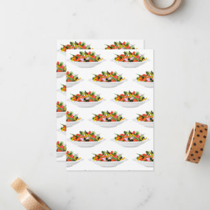 Eet meer planten frisse salade motivatie beletteri notitiekaartje