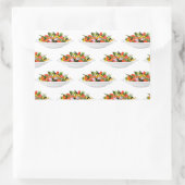 Eet meer planten frisse salade motivatie beletteri rechthoekige sticker (Tas)