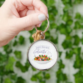Eet meer planten frisse salade motivatie beletteri sleutelhanger (Hand)