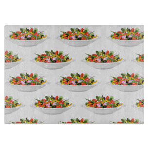 Eet meer planten frisse salade motivatie beletteri snijplank