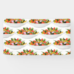 Eet meer planten frisse salade motivatie beletteri spandoek