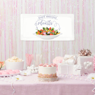 Eet meer planten frisse salade motivatie beletteri spandoek