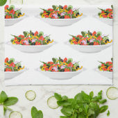 Eet meer planten frisse salade motivatie beletteri theedoek (Gevouwen)
