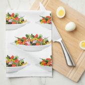 Eet meer planten frisse salade motivatie beletteri theedoek (Quarter Fold)