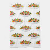 Eet meer planten frisse salade motivatie beletteri theedoek (Verticaal)