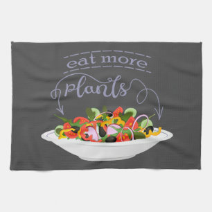 Eet meer planten frisse salade motivatie beletteri theedoek
