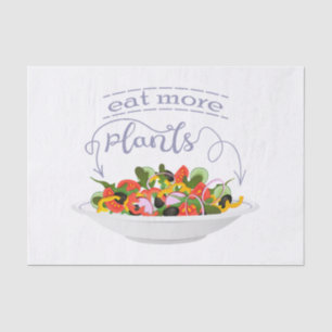 Eet meer planten frisse salade motivatie beletteri tissuepapier