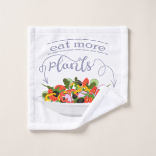 Eet meer planten frisse salade motivatie beletteri washandje