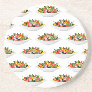 Eet meer planten frisse salade motivatie beletteri zandsteen onderzetter