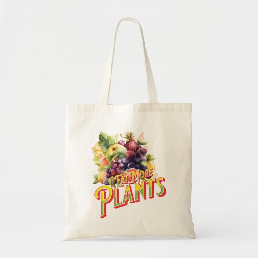 Eet meer planten Tote Bag (Voorkant)