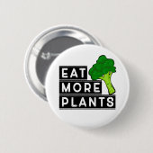Eet meer Planten, Vegan Activism Ronde Button 5,7 Cm (Voorkant /achterkant)