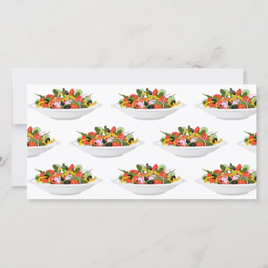 Eet meer planten verse salade motivatie lettering (Achterkant)