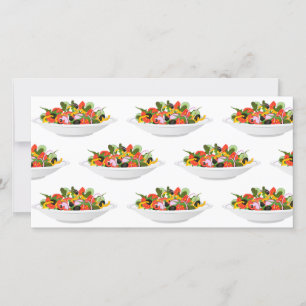 Eet meer planten verse salade motivatie lettering