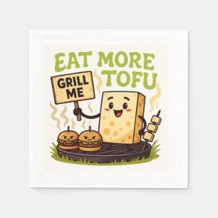 Eet Meer Tofu – Gril Me In Plaats BBQ Protest Servet