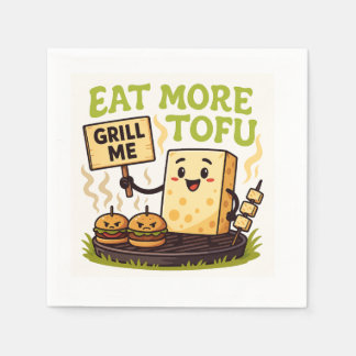 Eet Meer Tofu – Gril Me In Plaats BBQ Protest Servet
